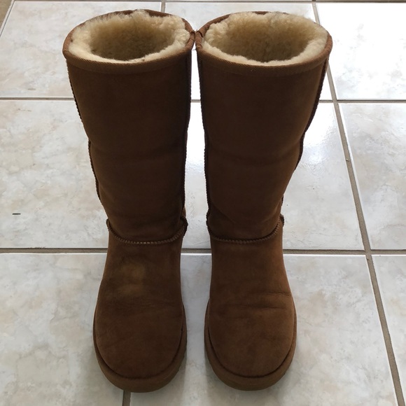Tall Chestnut Ugg Boots Size 7 - Picture 6 of 7